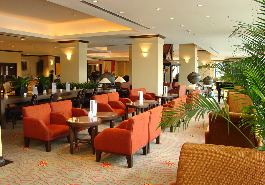 inside a luxury hotel in bangkok -